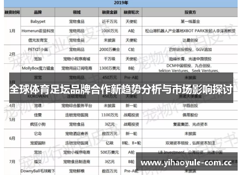 全球体育足坛品牌合作新趋势分析与市场影响探讨