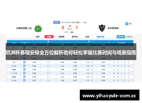 欧洲杯赛程安排全方位解析助你轻松掌握比赛时间与观赛指南 欧洲杯赛程安排全方位解析助你轻松掌握比赛时间与观赛指南